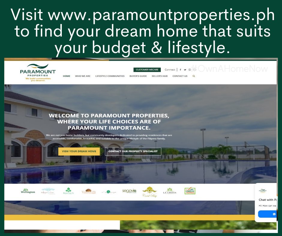 paramount_ph's tweet photo. We have homes that suit your budget, style, size, preferred location, and community. 
Visit our website now  https://t.co/NhOfWQ2leo

Let us know how we can assist you. Message us here in our FB page.

Love, 
#ParamountProperties

Please like and share! https://t.co/JyKblmlhku