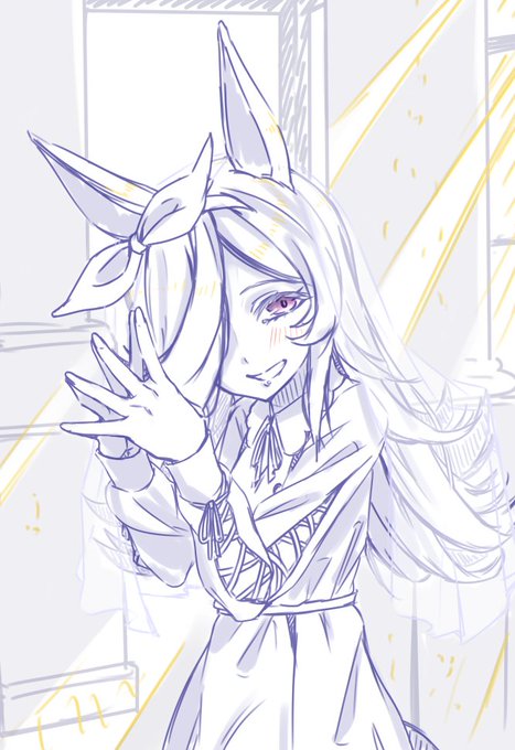 「およめさん、なんちゃって…」 