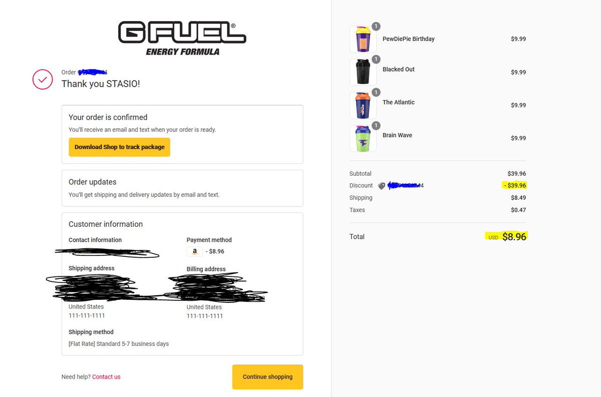 74stasio's tweet photo. Selling GFuel codes, you just pay shipping costs.

$5 dollar codes up to $40 just dm. Risk-free you're using your account. https://t.co/vhZ2twG4ju