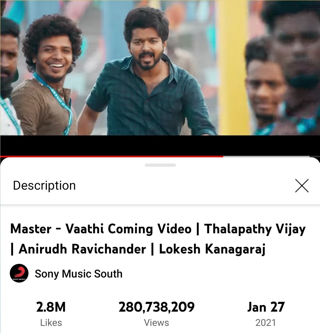GOATMovieOff's tweet photo. 2.8 Million Likes for #VaathiComing ⚡ 

#Beast #Master @actorvijay @MasterOfficiaI https://t.co/wQj4Yfx8OC