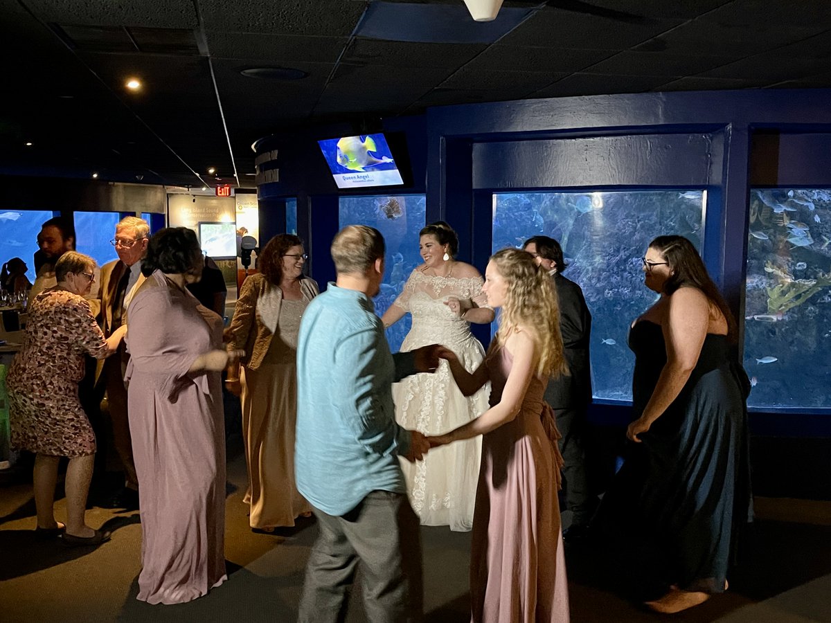 rhythmexpressdj's tweet photo. Great crowd at this evening's #wedding at @mysticaquarium in #mysticct. Congrats Alyssa & Jake!
#weddings #weddingstyle #weddingday #weddinginspiration #weddinginspo #dj #bridalinspo #engaged #engagedri #401love #aquarium #ctwedding #instabride #instawedding #aquariumwedding https://t.co/MPfUfjK4Sj