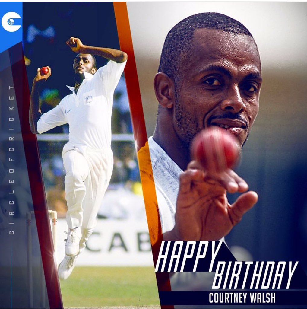 Happy Birthday Courtney Walsh First Bowler to take 500 Test Wickets  