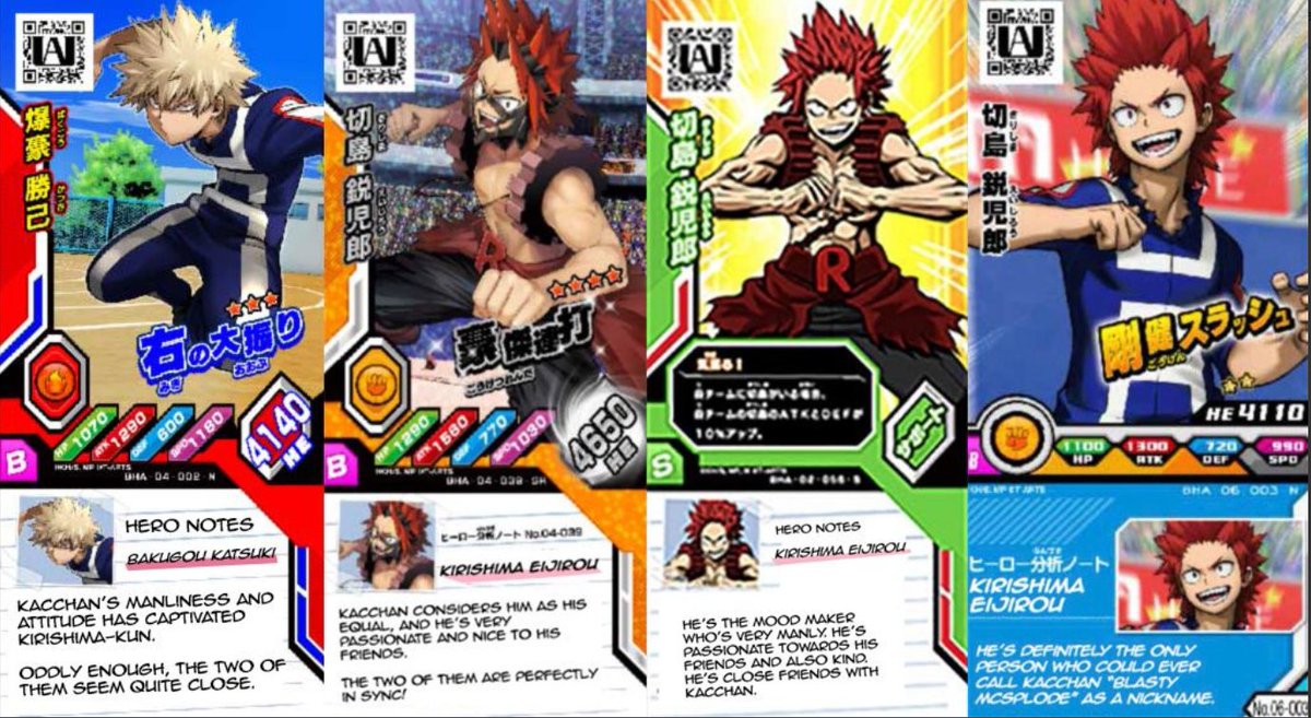 aneko_krbkkr's tweet photo. @_maplefudge Deku even commented about it here in one of these little cards: https://t.co/3WutDeQUFc