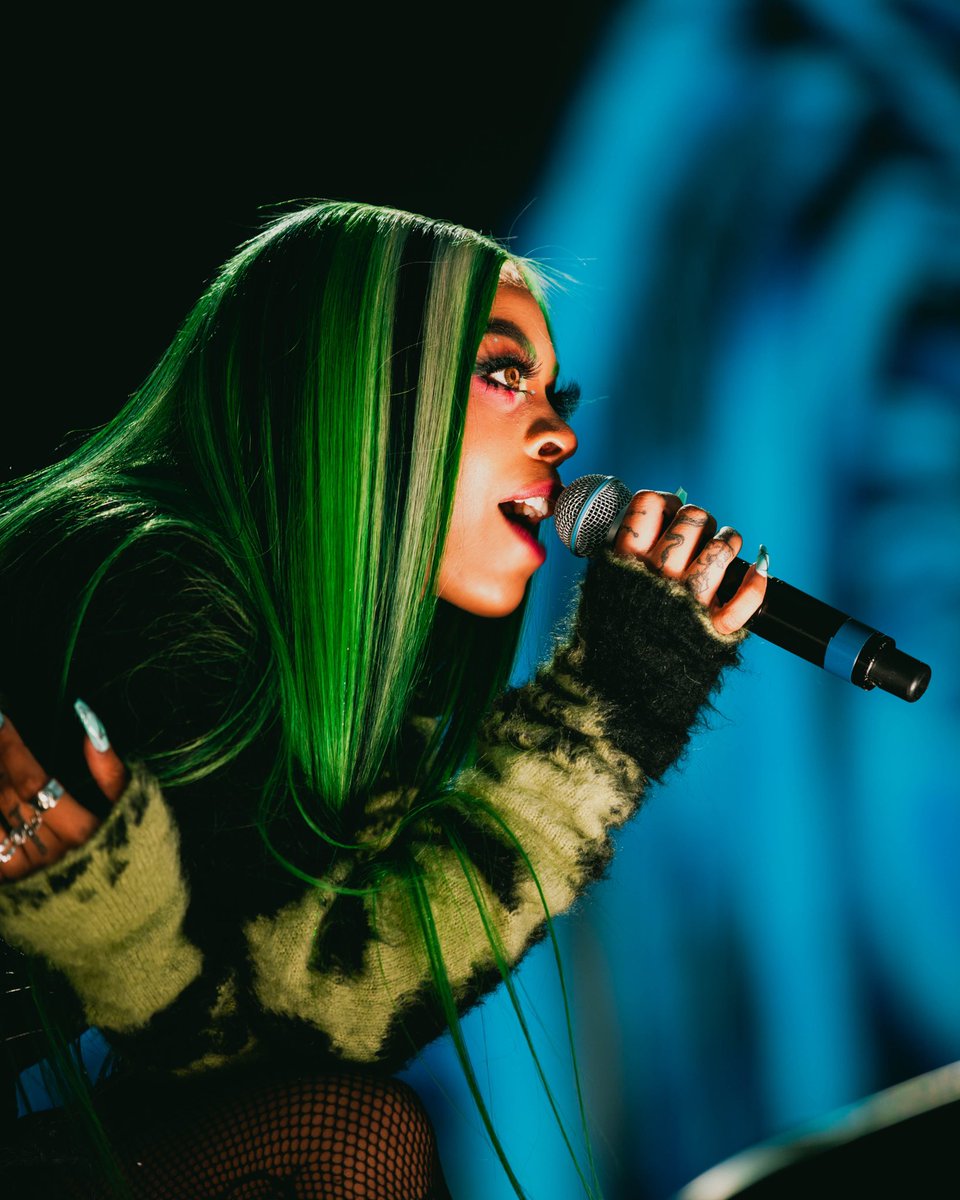 MTV's tweet photo. What better way to spend #WomenInRap Week than at #RollingLoud?! 🔥 …because when you have the chance to be *this* close to @Rico_nastyy, you DON’T pass it up! 💚 https://t.co/xzDydKwSH3