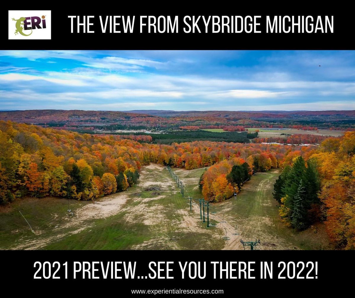 goteamgecko's tweet photo. This working environment that we're in...it's not so bad. #fallcolors #michigan #puremichigan #goteamgecko #fewerwallsmorebridges #skybridgemi #skybridgemichigan #designbuilder https://t.co/2wfC0E9jg6