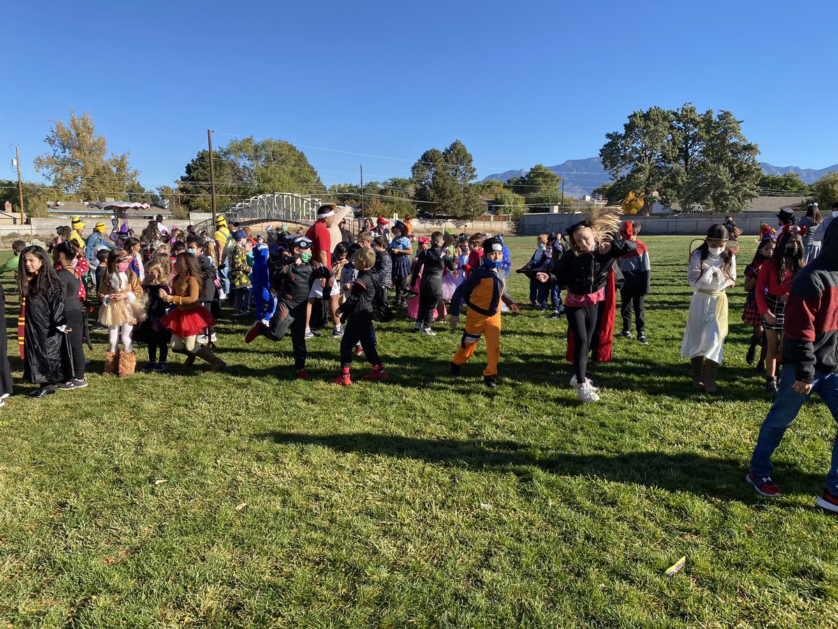 Amazing day at BES! Teachers and students all dressed up. Flashmob on the field dancing to Thriller was the best. Thanks Coach Salazar.