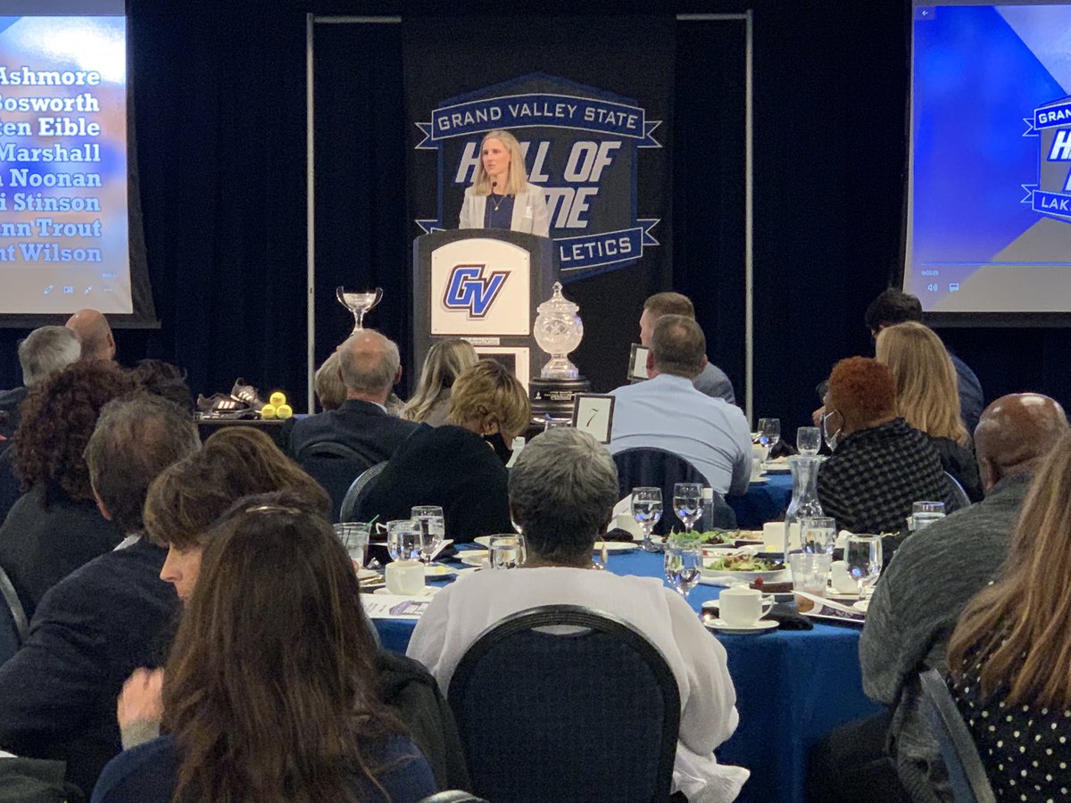 GVSUsoccer's tweet photo. 🗣 EIBS IN THE HALL!

A four-time National champ as a Laker between playing and coaching. AND she never played or coached a season in college without winning a conference championship. A true winner and leader. 

Congratulations on this well-deserved honor! https://t.co/Ggu7UviHAc