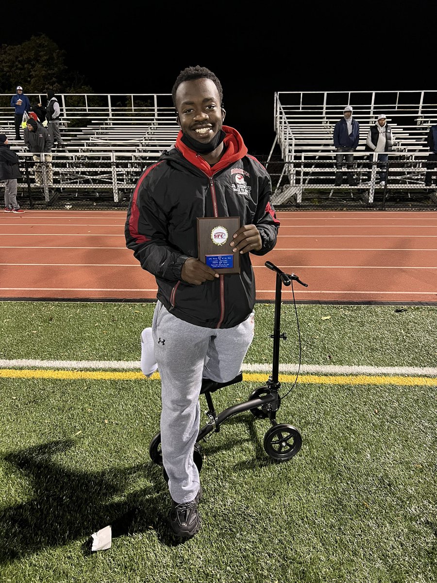 Eddie_Rivera21's tweet photo. Congratulations to our REDWING
#11 Jason Jeannot @J11Jeannot on being selected 2021 SFC YOUNG MAN OF THE YEAR! 
REDWINGNATION is extremely proud of you.
*ONCE A REDWING, ALWAYS A REDWING*
@hobokenredwings @JBernsteinHS @PatLanniHS @AllinonHSSports @JSNSPORTINGNEWS @SFCFootballNJ https://t.co/mD07Nm8Ago