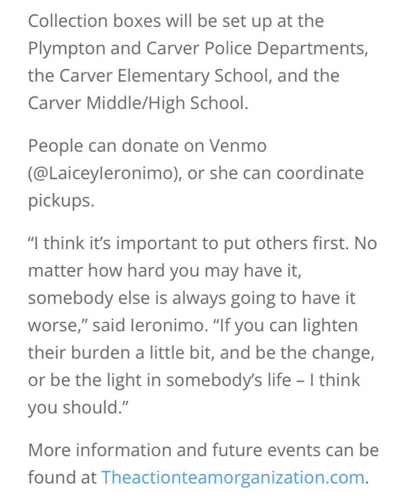 actionteamcmhs's tweet photo. Another great article from 95.9 WATD FM!! Thank you for covering the sock drive! 😊 https://t.co/HoWDpfPaB3