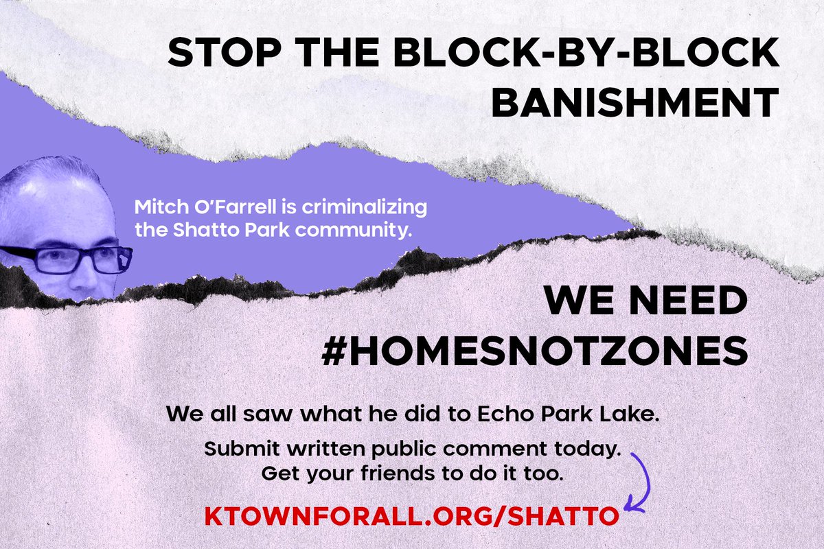KtownforAll's tweet photo. 🚨ATTENTION🚨
On Tuesday, City Council will be voting on @MitchOFarrell’s 41.18 resolution that would criminalize homelessness in 9 sites, including Barnsdall Park and Shatto, an encampment in Ktown with over 60 people. 
PLEASE SUBMIT PUBLIC COMMENT! https://t.co/YCa0UUWxHV https://t.co/OwNkND1avK