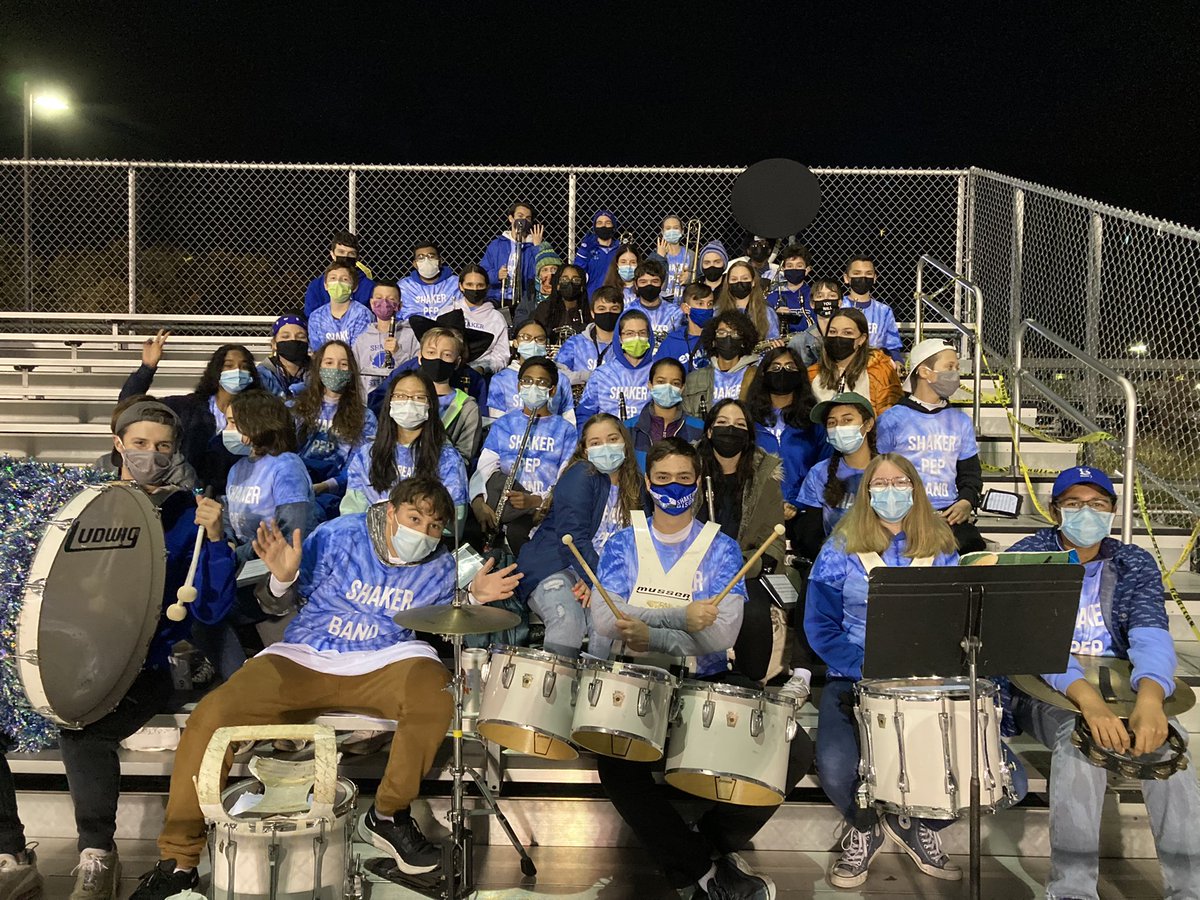 Last REGULAR season game! The pep band is ready and excited! #rollbison