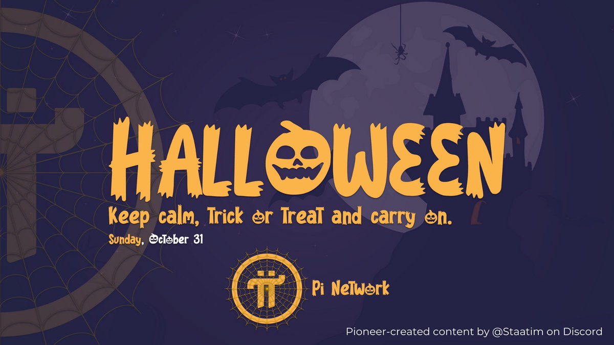 Pi celebrates Halloween with community art! Stay safe this weekend and remember to keep mining :)