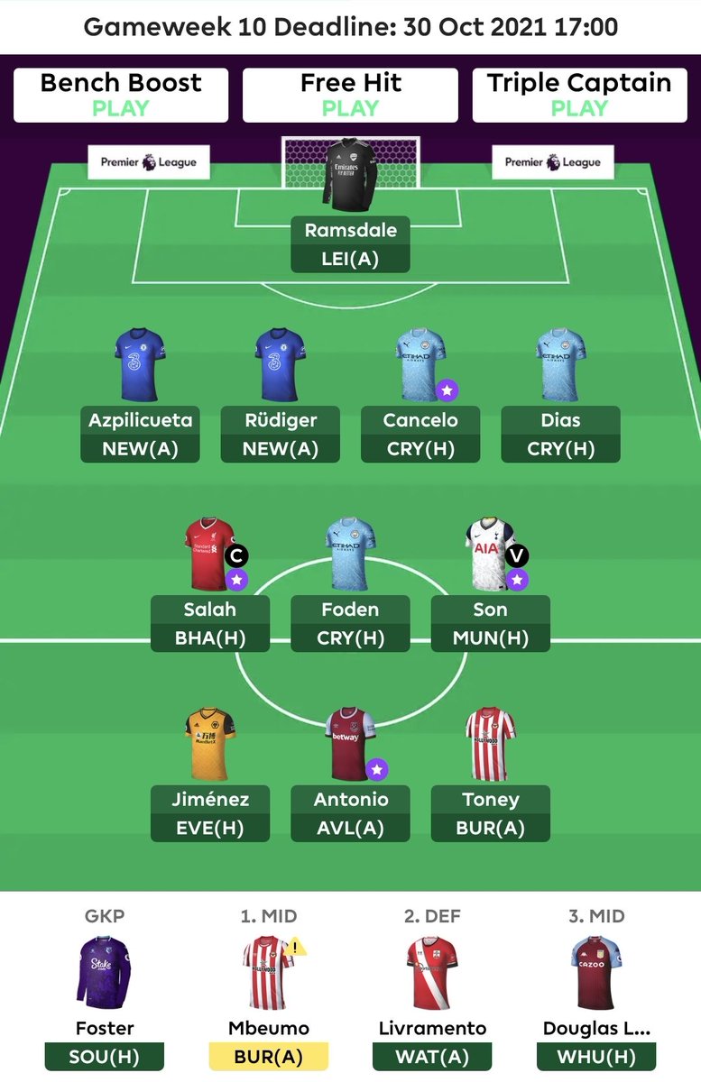 MantraFPL's tweet photo. Team update. (-4) hit this week. Raphinha &amp; Saka OUT for Foden &amp; Son. Welcome back "Es Podeng" 🤤🍦. https://t.co/E8kyn8HWEe