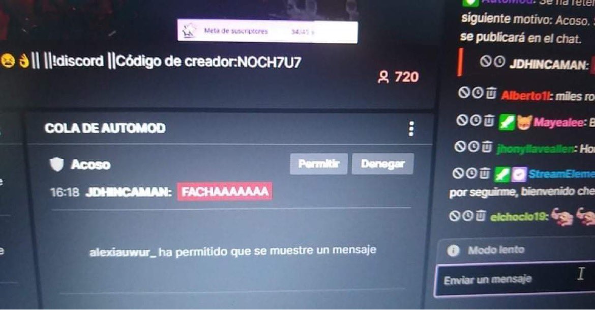 tnochvargas's tweet photo. Empiezo a creer que estoy en mi mejor momento en Twitch, muchas gracias por ese host @Renezzbro 🥰 https://t.co/x9eKcdsrZJ