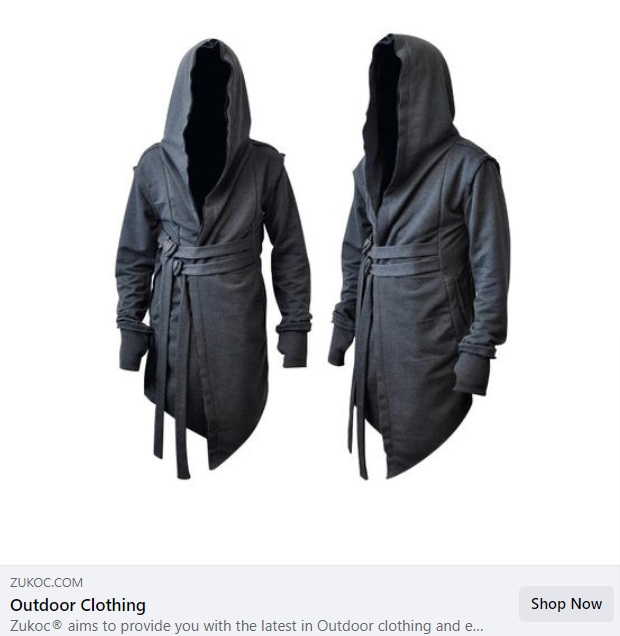 neontaster's tweet photo. I can't tell if this is an ad for jackets or a boss from Bloodborne. https://t.co/oEppjYKvj8