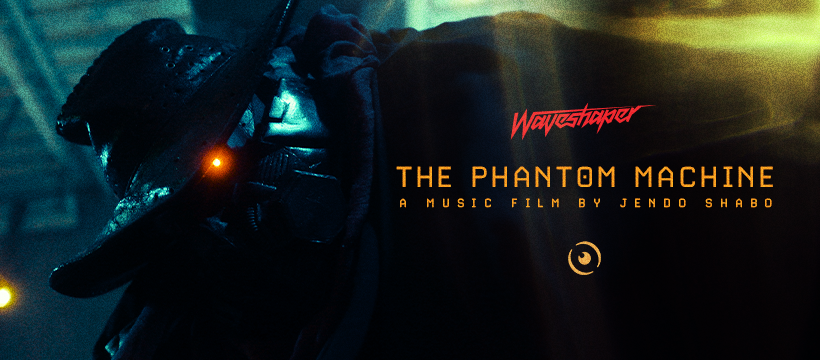 JendoShabo's tweet photo. The Phantom Machine is now available @NewRetroWave! Intense new music from @Waveshaper_SWE Beautifully grimey production design from @rachelfitz131 and much, much more #cyberpunk #synthwave #horror #film https://t.co/jcSOwycxMh