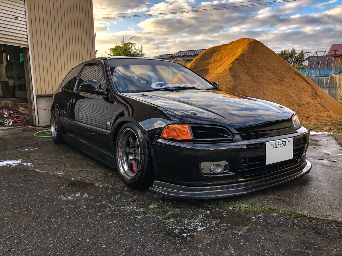 ヘッドライトダクト完成したから取り付け！ かなり厳つくなったな笑