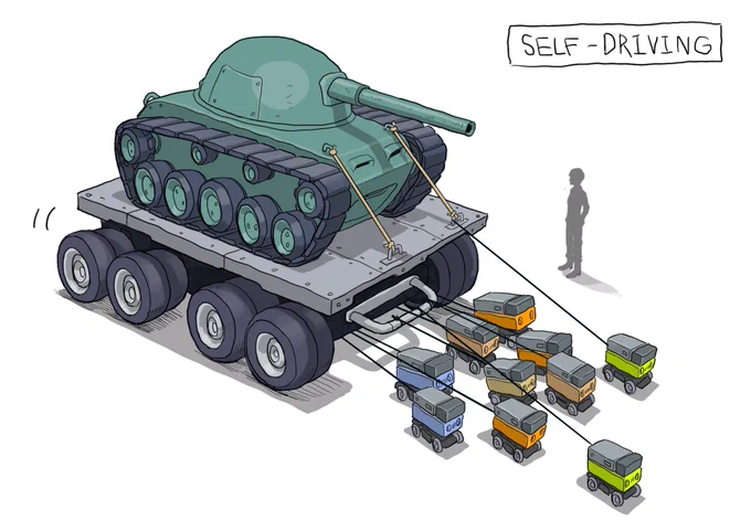 #メカ #イラスト #illustration 
箱型軍用車 