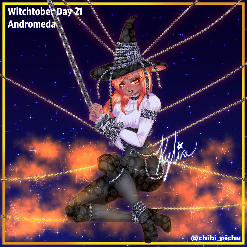 chibi_pichu's tweet photo. Witchtober day 21: Andromeda 

#AnimeArt #witchtober2021 https://t.co/xjBKx2zwU7