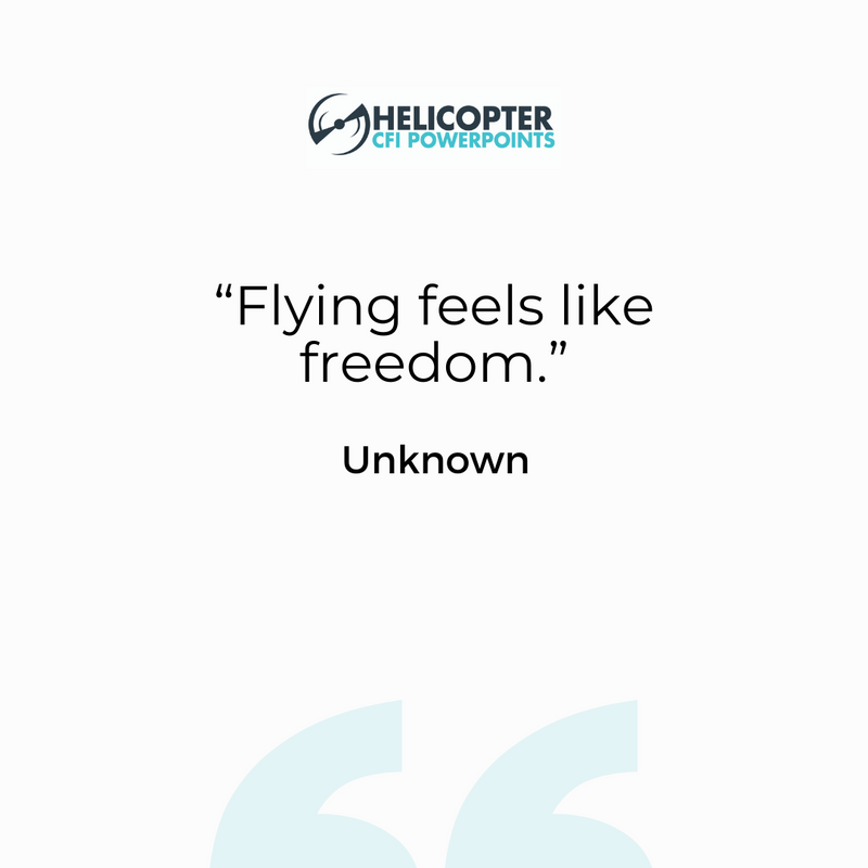 HPowerpoints's tweet image. ⛅️ When you get up in the air, what sort of feelings do you experience?

To us, flying is freedom. Nothing but open skies and destinations waiting to be seen. 😎
 
#HelicopterCFIPowerpoints #QuoteOfTheDay #Flying #Helicopter #Pilot