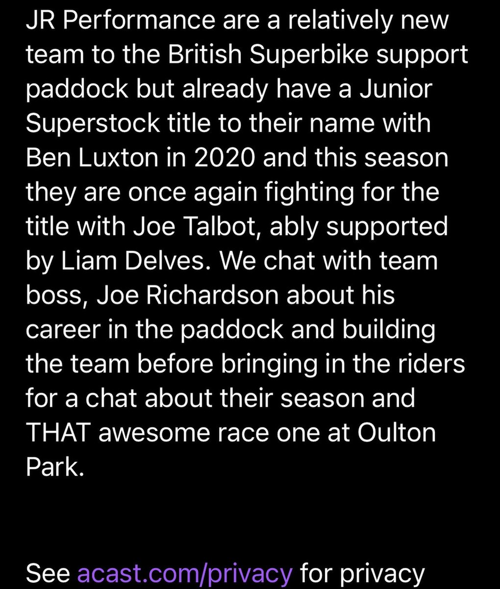 Talbot19Joe's tweet photo. If you haven’t already listened to it, check out the podcast we featured in @OffTrack_Pod with @thedaveneal at Donington 🏁 #podcasts #offtrackpodcast @JRP_Racing #jt19 #joetalbot19racing https://t.co/vaVo3dvosG… https://t.co/nAlEvjjh5w