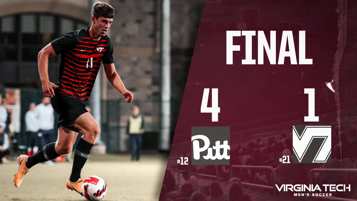 HokiesMSoccer's tweet photo. Not our night at Pitt. 

Focus turns towards the ACC Championships starting on Wednesday. https://t.co/8f70yN0VYa