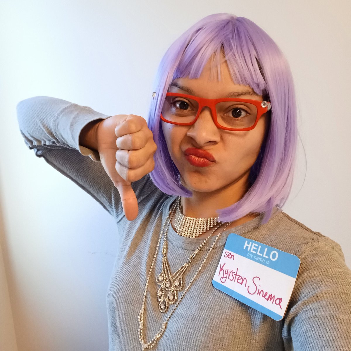 seneeah's tweet photo. This year, I dressed as something truly scary. My senior senator https://t.co/LryNeDMAoi