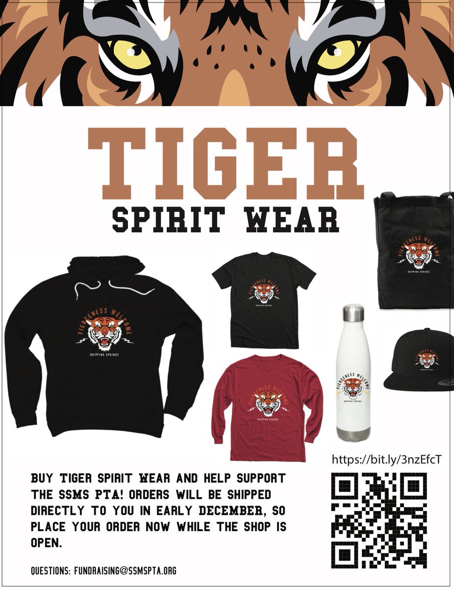SSMSPTA's tweet image. 🐾Y’all. 🐾
Check out the new spiritwear being offered by SSMSPTA!  bonfire.com/store/sycamore… Orders will be shipped early December…so think holiday treats!!  This style only offered for a few weeks, so get it now!  Questions?  Email fundraising@ssmspta.org 💥
