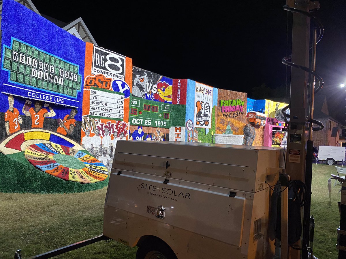 Heckgolf's tweet photo. Site Solar is happy to help light up OSU homecoming. https://t.co/1HHoB8Dr7K
