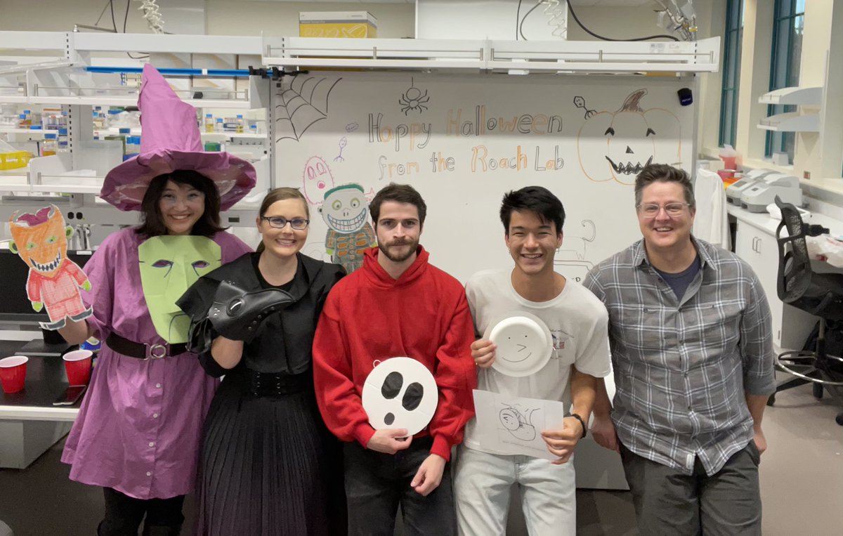 We took masking seriously this Halloween! 😷 Happy Spooky Scary Halloween from our lab to yours! 🎃👻💀 #Halloween2021
