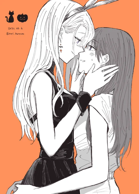 ハロウィンの戯れ
#創作百合 #社会人百合 