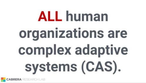 cabrerapodcast's tweet photo. You don’t get to choose whether or not your organization is a CAS. It just is. What you DO get to choose is whether or not your mental model of your organization are in alignment with the reality of your organization.
#systemsleadership #organization #VMCL #business #leadership https://t.co/uLZPKczsiB