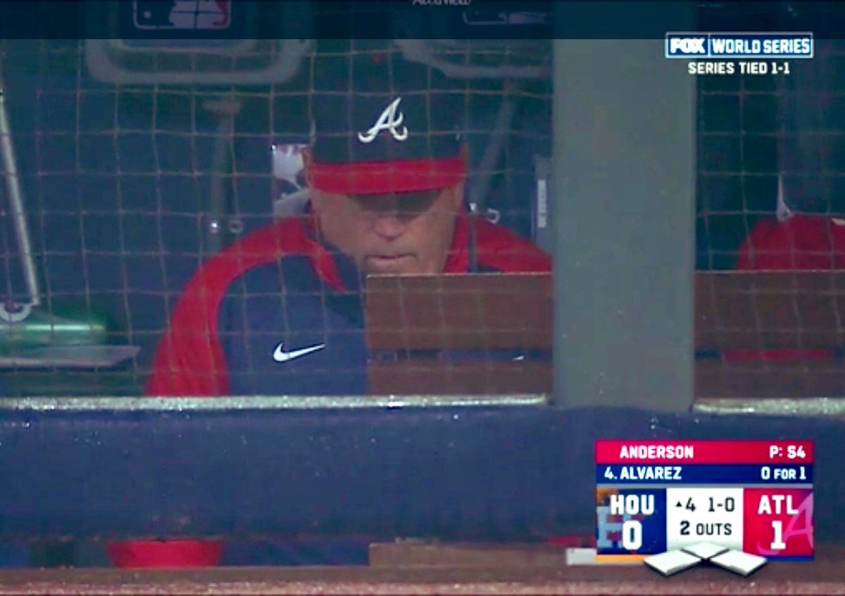 _BattaGirl's tweet photo. So Snitker says he’s ‘managing to win THIS GAME, and whatever happens tomorrow is tomorrow’s problem’
A manager who MANAGES the game they’re CURRENTLY PLAYING?!?
My God, what must that be like?
#WellNeverKnow #SquadUp
#WorldSeries #Game3 https://t.co/kPQh5lWGwl