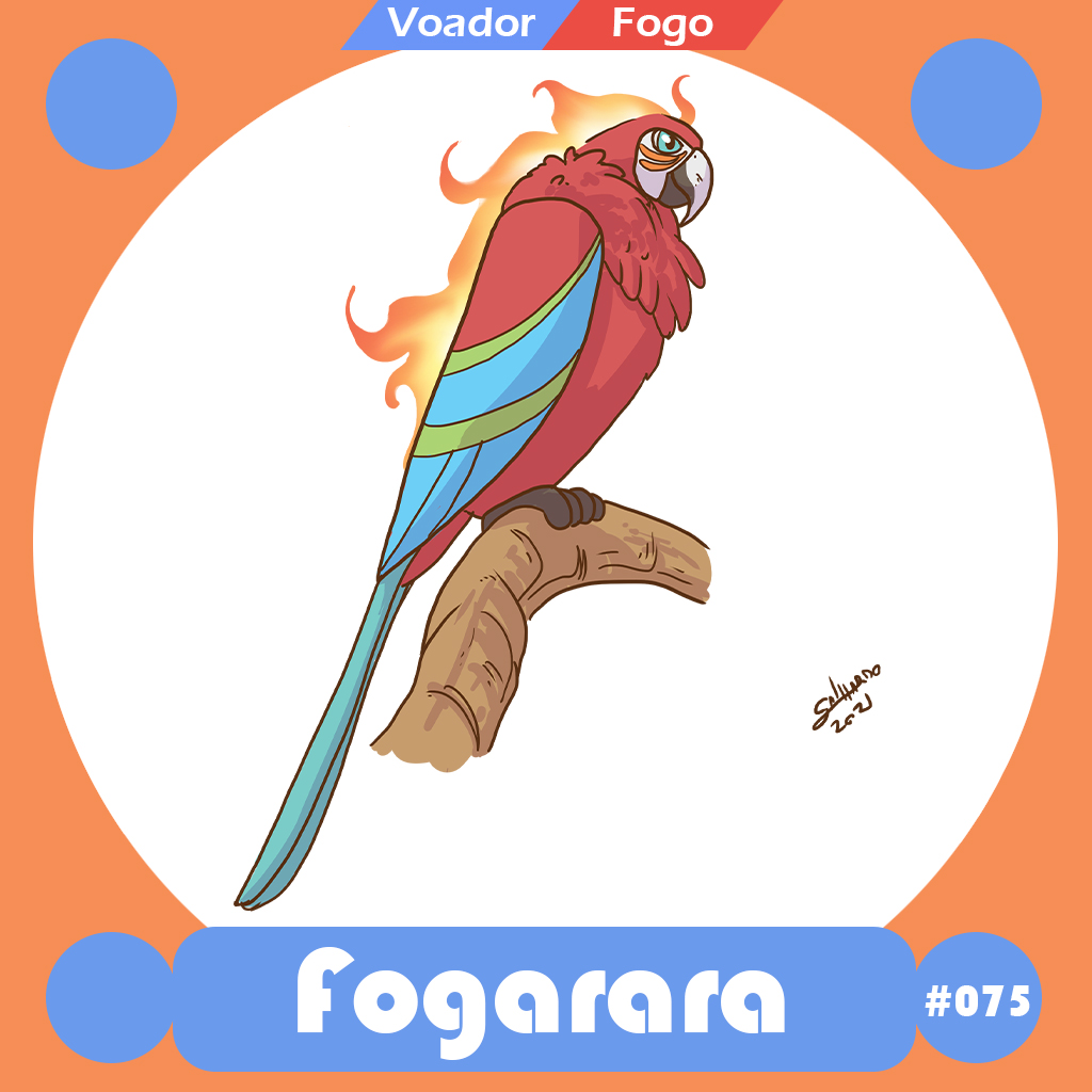 galhardo_art's tweet photo. Continuando os monstrinhos inspirados em Pokémon e baseados na fauna e flora BR. Os chamados #Fakemon. Essa é uma #maritaca que evolui por pedras de evolução, pra uma #araravermelha de fogo, #araracanindé elétrica ou #araraazul de água.
#Brazil #Brasil #Pokemon #art https://t.co/rNw7Nd4RDI