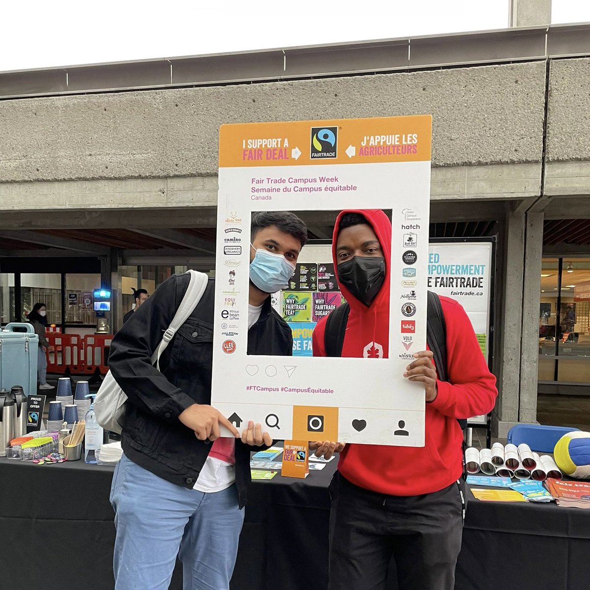 sfufairtrade's tweet photo. Hereβs a quick highlight of how our week went!β¨ππ±ππ«βοΈ
#itsonlyfair #fairtrade #fairtradecoffee #fairtradecanada #fairtradeinternational #sfudining #simonfraseru #fairtradecampusweek #sfufairtrade https://t.co/locHMDVT0A