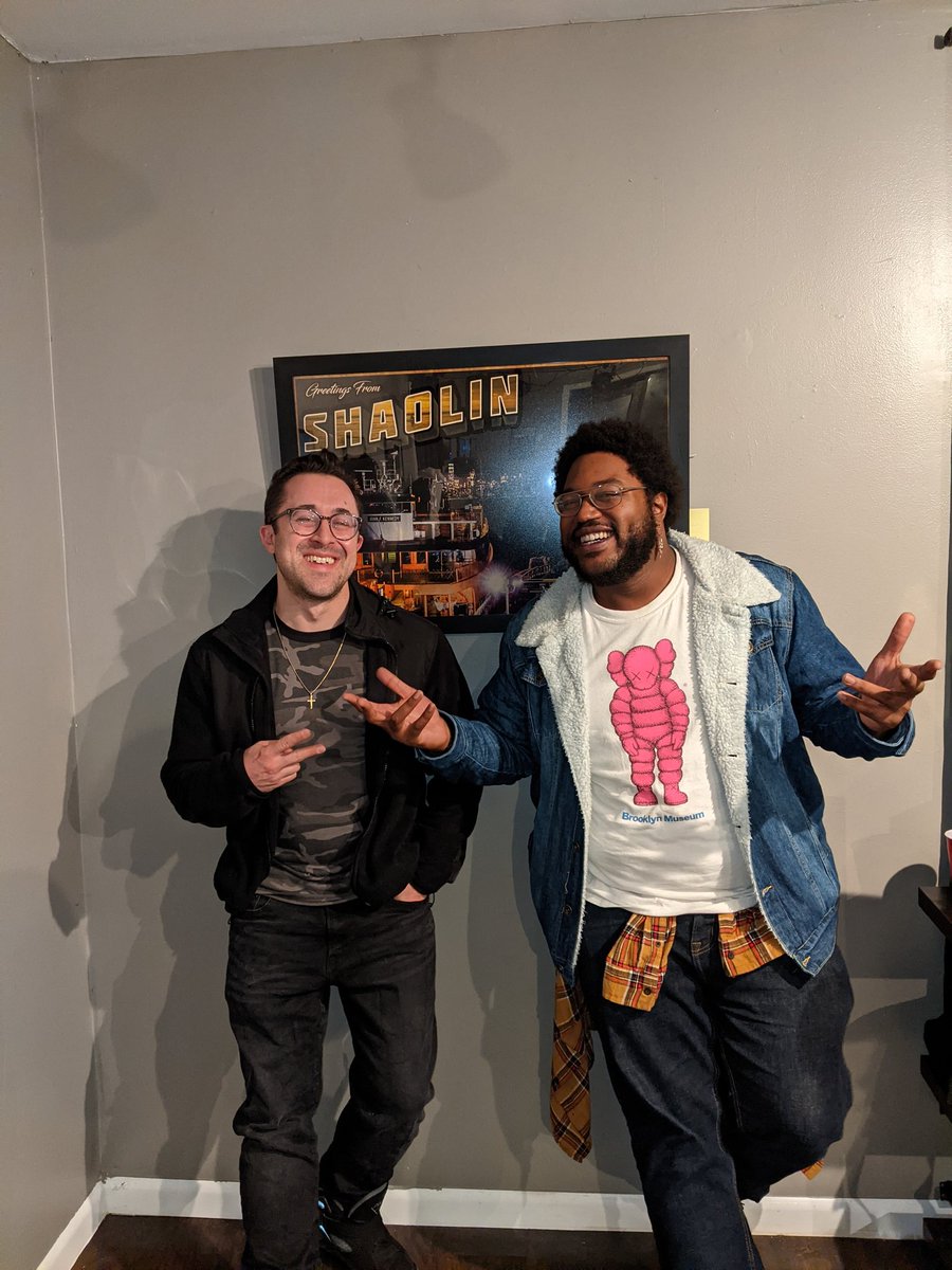 davenoodlez's tweet photo. Congrats @jahtieklong an awesome solo gallery at @hub17nyc. Proud of you brother.
#GreetingsFromShaolin
#madeinshaolin
#statenislandstereotype https://t.co/OepICUlFHL