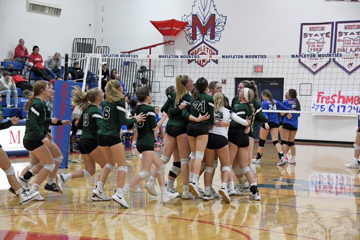 Be at Mapleton HS tomorrow at 1!!District Finals against Orrville!! Theme is Halloween 🎃 #TOGETHER
