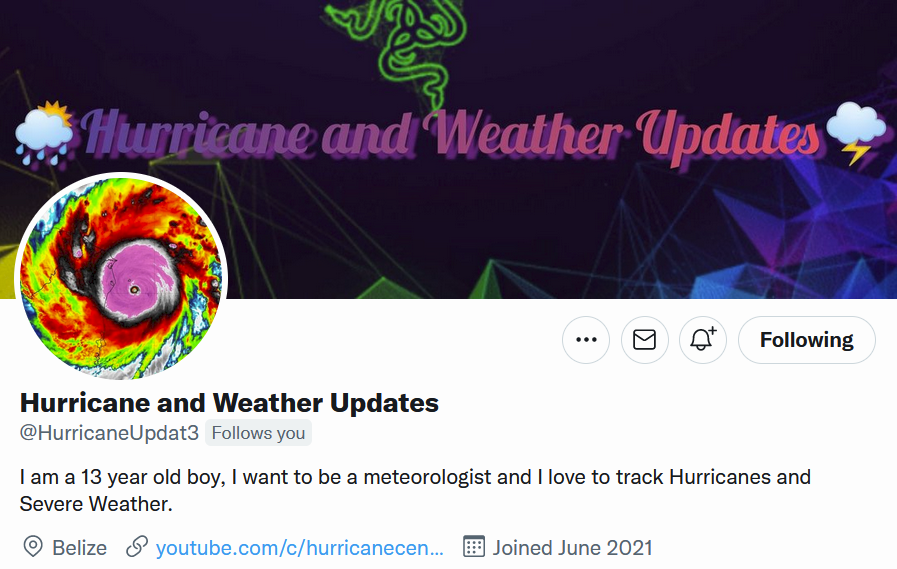 OriginalWNN's tweet photo. Everyone please welcome Hurricane and Weather Updates (@HurricaneUpdat3) to the team as a weather tracker and tropical weather analyst! #wxnewsnet https://t.co/GQ1SS5FkuU