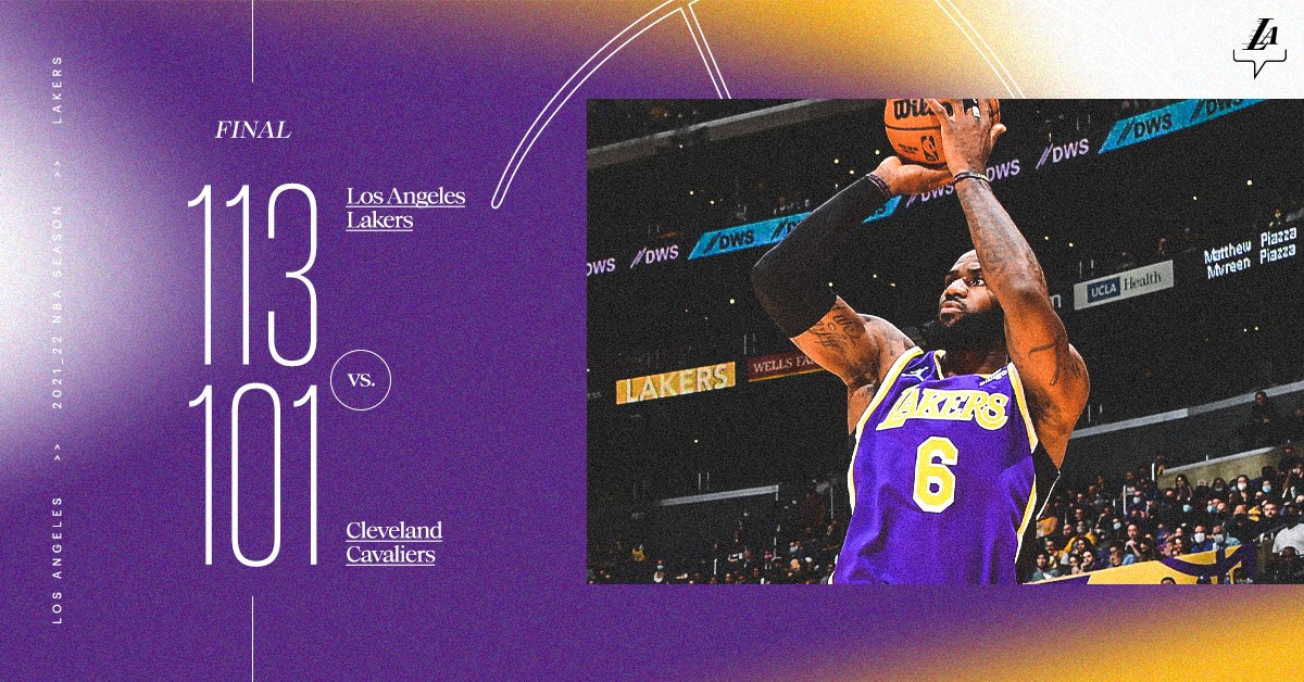 Lakers's tweet photo. Defended home court. #LakersWin https://t.co/CYsACxUgaO
