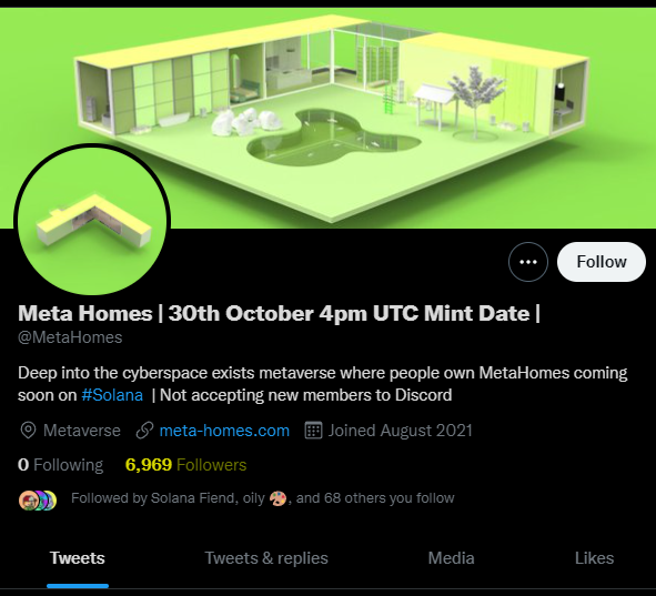 LieutenantPonzi's tweet image. Niceeeee follower count @MetaHomes