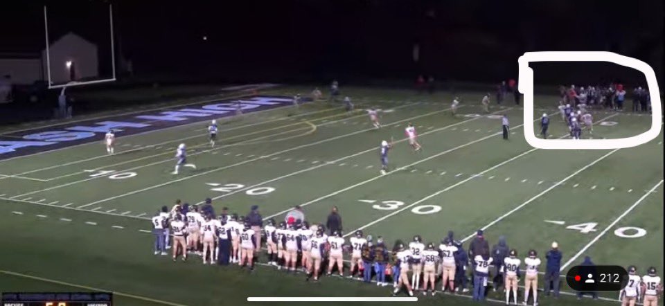 RFalosk's tweet photo. McGuffey vs Washington was one of the worst officiated games I’ve ever seen. Washington quarterback was clearly two yards past the line of scrimmage when he threw the pass that decided the winner. Unacceptable. @wpialsportsnews @wpial7 @PaBackyard @AJWPIAL @McGSportsNet https://t.co/eNVxpEoWfN