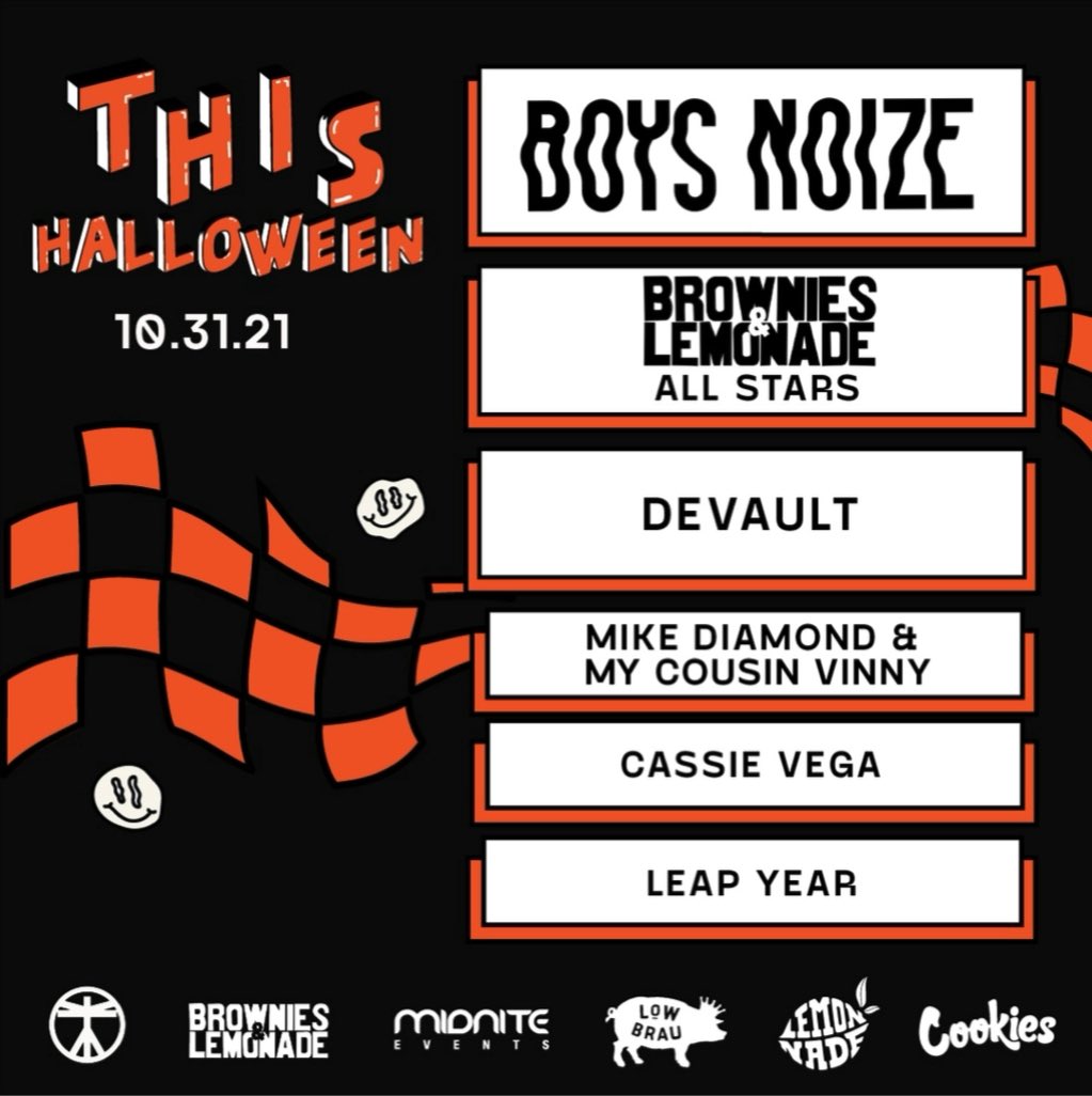 my_cousin_vinny's tweet photo. Halloween is going to be crazy! Playing with @boysnoize @TeamBandL @devaultmusic @mikedmnd + more. Get your tickets ASAP. Letโs party @this_916 @MidniteEvents! - https://t.co/rmxckXz2Ze #THIS916 https://t.co/7eDiWPVbvO