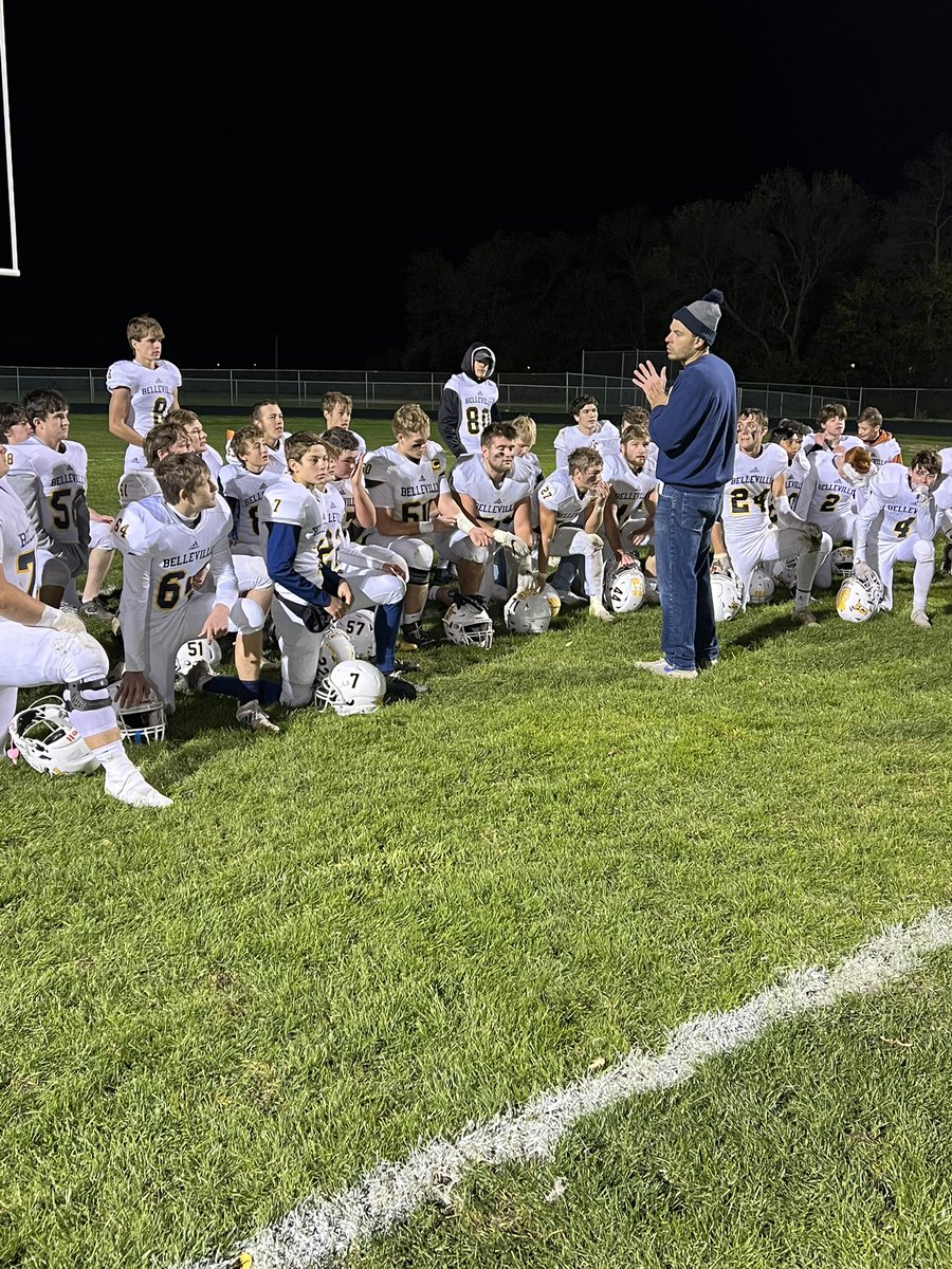 Host the first playoff game - check     Win the first payoff game - check      Upset the #1 on the road - check     Regional Champ - TBD                           #ontothenextone