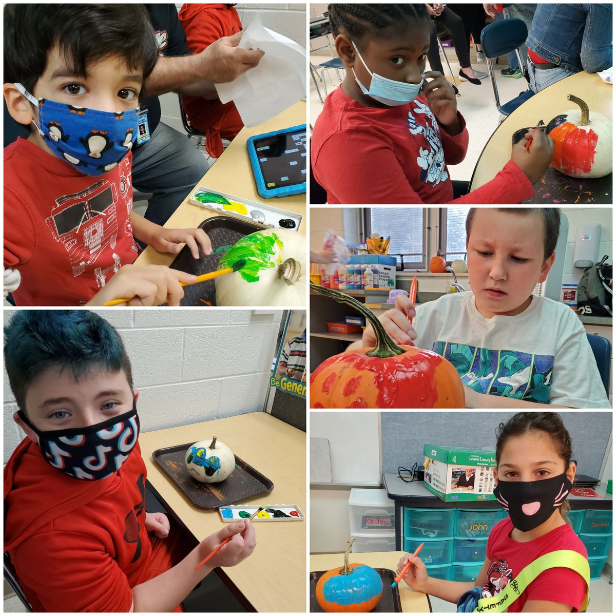 MrsLafferty1's tweet photo. Today we showed our creativity by painting pumpkins for the end of October activity! #pennellpenguins #creativity https://t.co/XV4vrorUdE