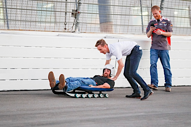 RCRracing's tweet photo. Dow brings their materials science expertise to a variety of sports. Their #innovation has benefited both the #USA Luge Team and the #3 @DowSports @TeamChevy in #NASCAR. #FlashbackFriday to when @austindillon3 tested a luge @TXMotorSpeedway  #ScienceofSpeed #DowScienceFriday https://t.co/IZlJ2VW14m