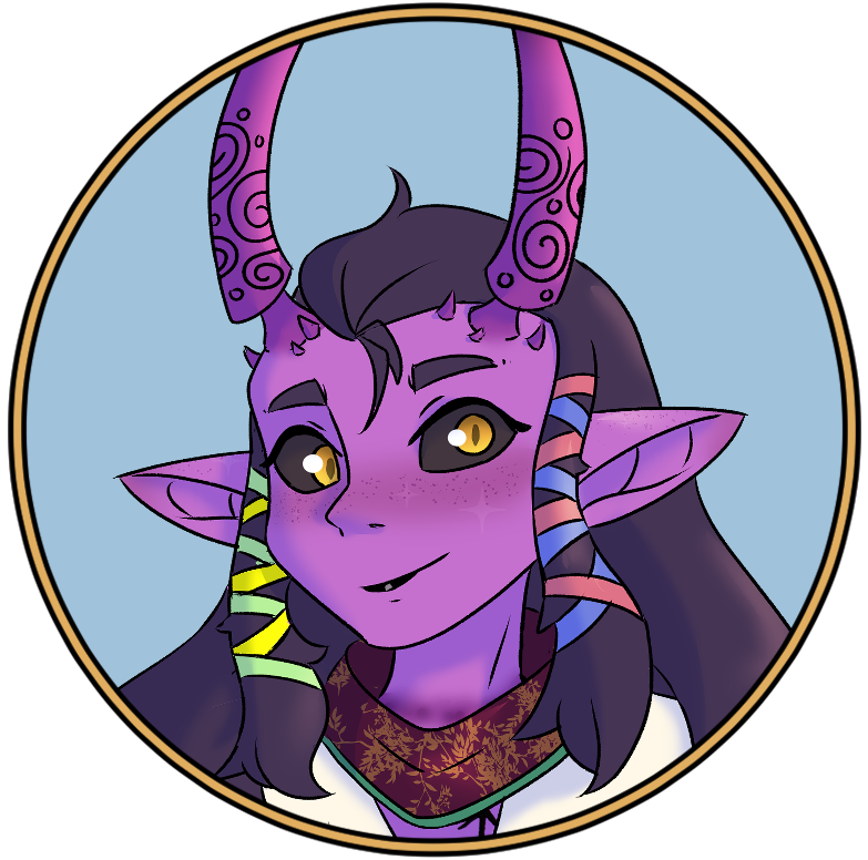 BeachGoblin's tweet photo. Feylock pride!!! 🧚🧚🧚
Yumeus, Warlock of the Maypole.
she loves to borrow other peoples faces and voices using her eldritch invocations
#DnDcharacter #dnd #tiefling #warlock #roll20 #dndbeach #feylock https://t.co/AQmfv5kbf4