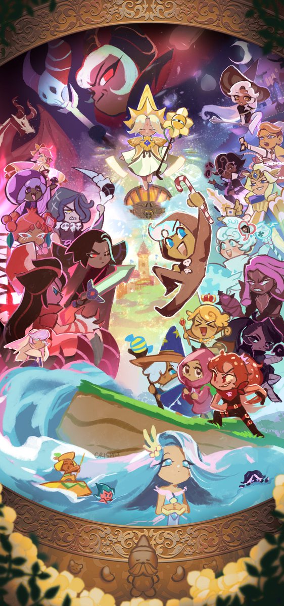 crismlt's tweet photo. it's finally done! #cookierunkingdom #cookierun #cookierunfanart 
@CRKingdomEN https://t.co/kQFljWJgpC