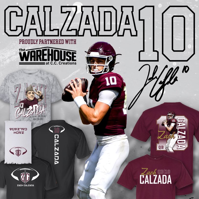 Zach Calzada (@zachcalzada) on Twitter photo I am excited to announce that I will be teaming up with <a href="/warehouseatcc/">The Warehouse</a> for an exclusive signing event TOMORROW from 1-3pm! š„
Iām blessed to have this opportunity to launch my official merchandise! Canāt wait to meet the BEST fans in the nation!
More coming soon. Link in Bio!! I am excited to announce that I will be teaming up with <a href="/warehouseatcc/">The Warehouse</a> for an exclusive signing event TOMORROW from 1-3pm! š„
Iām blessed to have this opportunity to launch my official merchandise! Canāt wait to meet the BEST fans in the nation!
More coming soon. Link in Bio!!