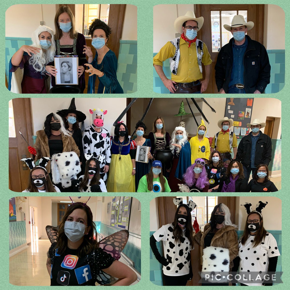Halloween at the Crescents! Coyotes staff always show their school spirit. #staffschoolspirit <a href="/thecrescentsyqr/">The Crescents School</a>