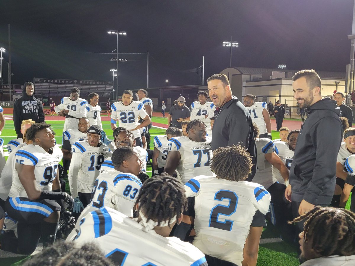 The faces of district champs  😀 <a href="/SCSharkFootball/">ShadowCreekFootball</a>